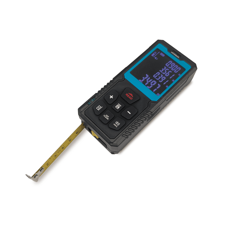 KL06 3-in-1 laser distance meter with 2-meter tape measure and dual bubble levels