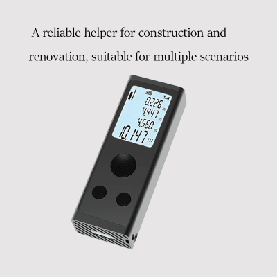 Portable aluminum laser distance meter, ideal measuring helper for construction and home renovation, original factory supply