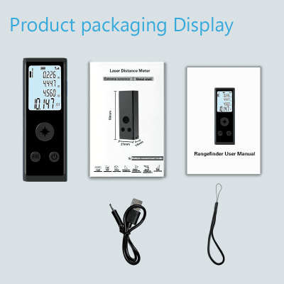 Complete set of portable mini aluminum laser rangefinder, original factory support private label OEM